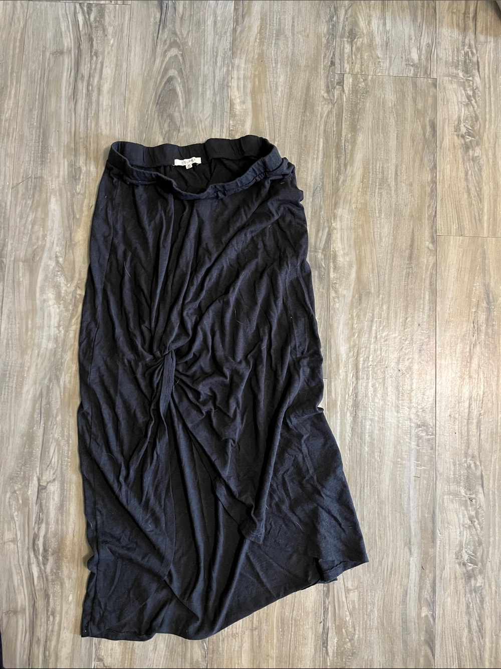 Z Supply Black Knot-Front Maxi Skirt